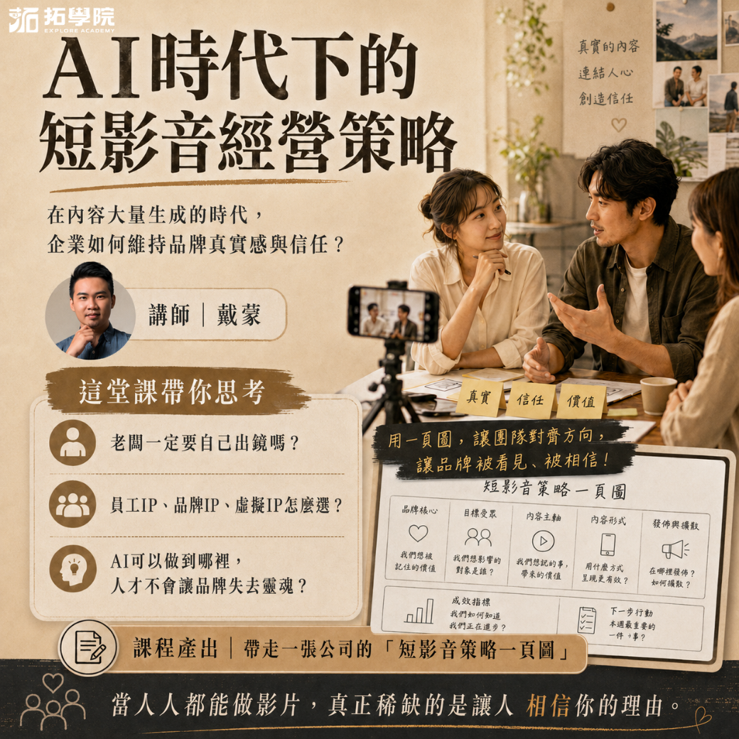 AI 時代下的短影音經營策略